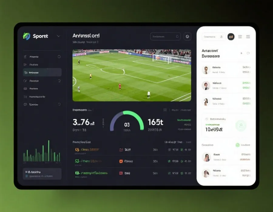 足球赔率分析与实时赛况示意图